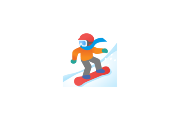 snowboarder emoji